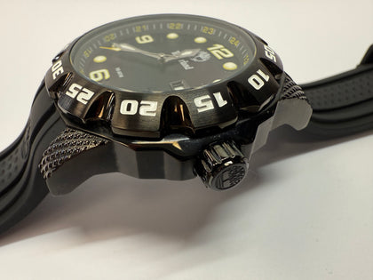 Timberland Gents Belknap Black Rubber Strap Watch 13317JS-02