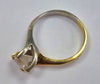 18ct White/Yellow Gold Ring Size M1/2