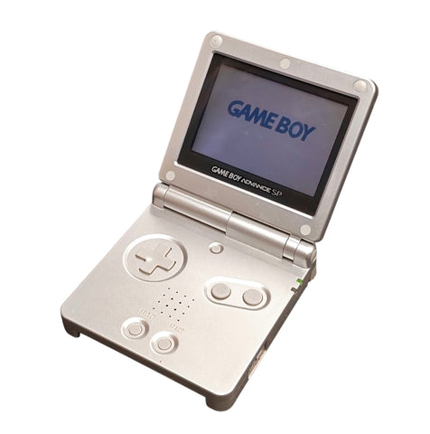 Nintendo Gameboy Advance SP Silver w/games and case**Unboxed**