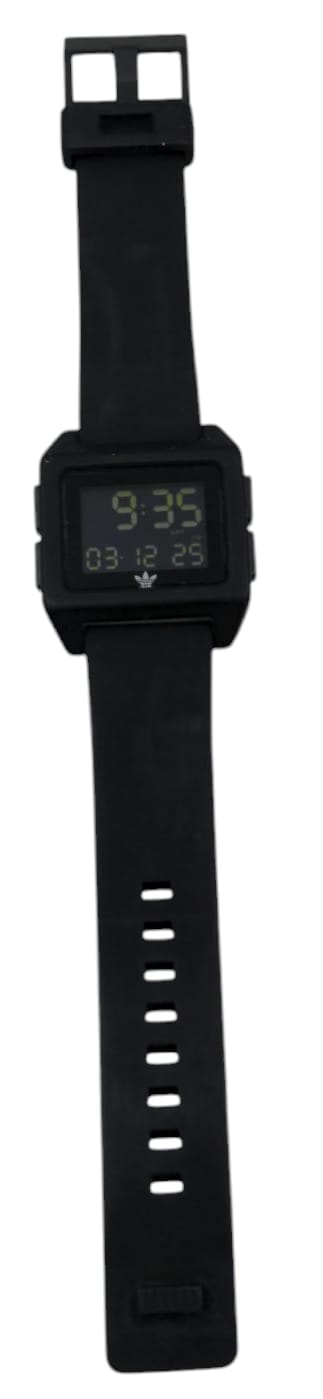 Adidas Archive Watch, 46mm Black Silicone Strap