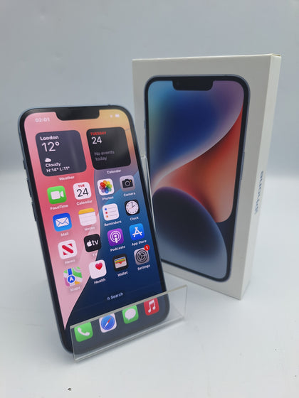 Apple iPhone 14 128GB blue smartphone unlocked boxed  (100% batt)