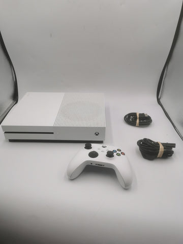 Xbox One S console 500GB white Unboxed with 1 Controller and power cables