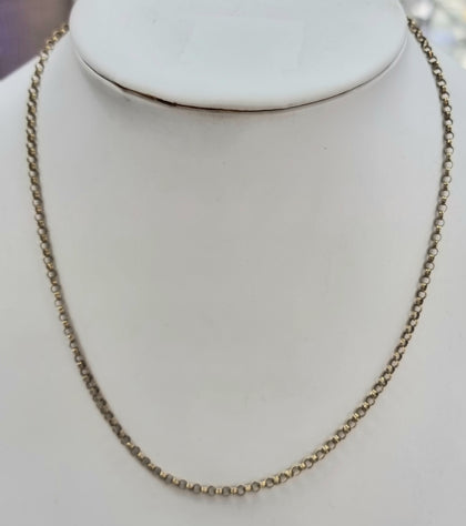 9ct Gold Hoop Chain 18