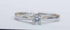 9ct White Gold Ring With Clear Stones - 2.19G - Size M - Hallmarked