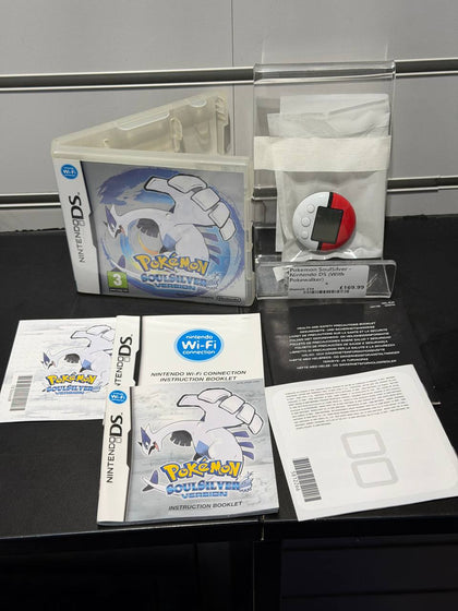 Pokemon SoulSilver - Nintendo DS (With Pokewalker) + Manual - TESTED AND WORKING