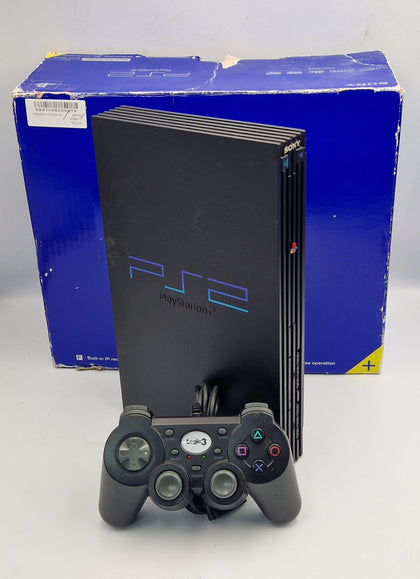 Sony PlayStation 2 black Console with 3rd Party Controller BOXED