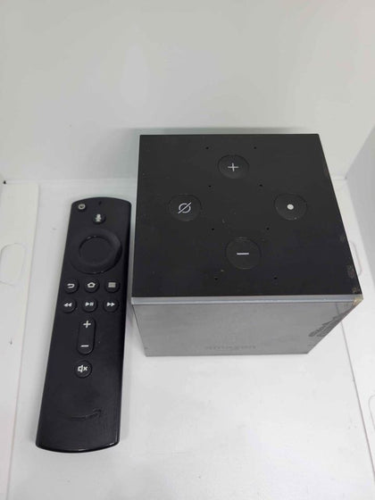 Amazon Fire TV Cube 3rd Gen Internet Streamer - 4K UHD - Unboxed With Remote & Leads - Black