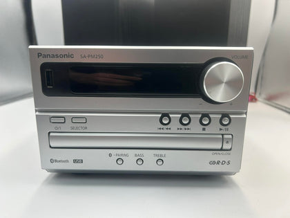 Panasonic SA-PM250B Micro Stereo System USB + Radio, Bluetooth And CD Player, Unboxed