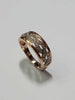 9ct Rose Gold Diamond Ring - Size O 1/2