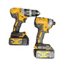 DeWalt DCD796 Drill and DCF887 Impact Driver w/4.0Ah batteries,charger and case
