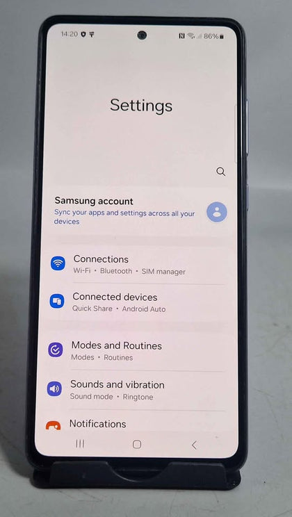 Samsung galaxy A52s, 128GB, Awesome Violet, unlocked, unboxed, (marks on front and back)