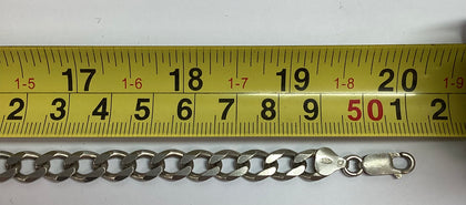 Silver Curb Chain 20