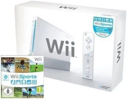 Wii Console (Includes Wii Sports Game + wii fit Board 10 games
