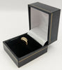 375 HALLMARKED 9CT, YELLOW GOLD, Gold Bypass Weave Ring, Size M, 1.81 Grams, Boxed