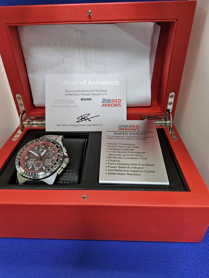 Citizen Red Arrows Watch Limited Edition with box