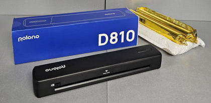 POLONO D810 Portable Bluetooth Thermal A4 Printer, Black **Collection Only**