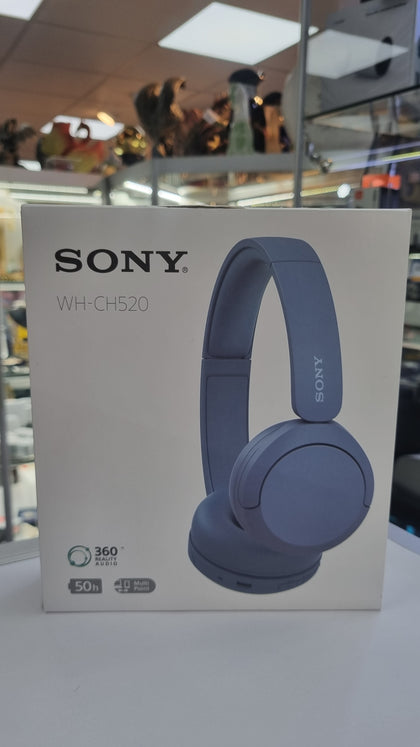 Sony WH-CH520 Wireless Bluetooth Headphones Blue LEYLAND