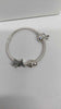 Pandora (ALE 925) Silver Charm Bracelet With 3 Charms - Kids Size (6" Long) - 20.78 Grams - Boxed