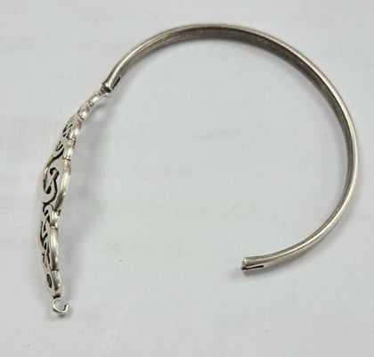 Silver Ornate Bangle