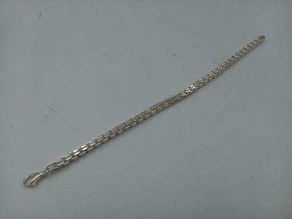 Hallmarked 925 Silver Cube Chain - 8.5