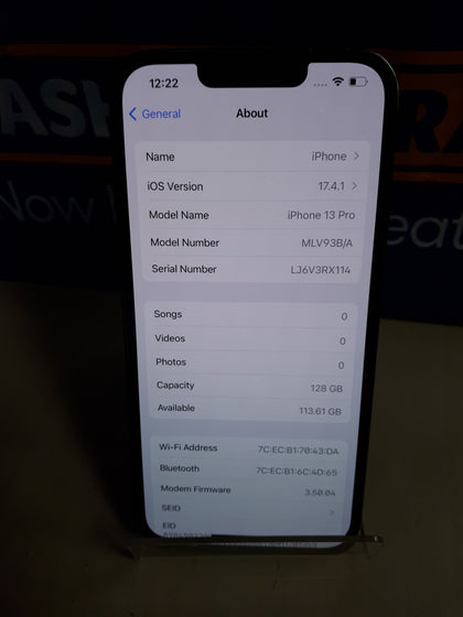 Apple iPhone 13 Pro 128GB Graphite Unlocked **unboxed**.