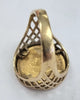 1/10 oz Krugerrand Gold Coin Ring 1987