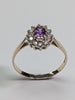 9CT Gold Ring With Purple Centre Stone