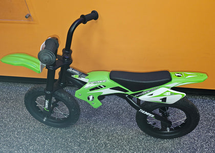 12 Inch Motocross Balance Bike Green **Collection Only**