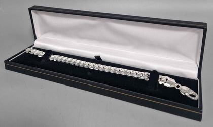 925 Silver Thick Bracelet 53.4 Grams, 8.5