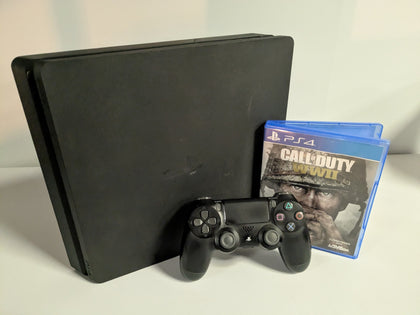 Playstation 4 Slim Console, 500GB Call of Duty WWII Package