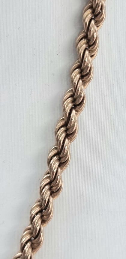 9ct Yellow Gold Rope Chain 18