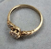 9ct Gold Diamond Ring Size "L"