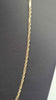 9ct Yellow Gold Milano Rope Chain Necklace - 3.12 Grams - 18" Long