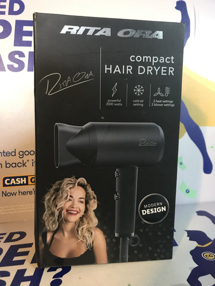 Rita Ora Compact Hair Dryer Powerful 2000 Watts Cold Air Setting 2.
