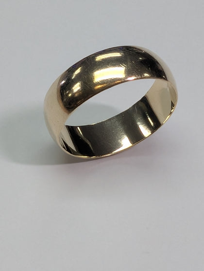 9ct gold wedding band ring