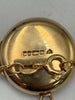 9CT ( 375 ) yellow gold chain with locket pendent 18'' length 6.8g boxed hallmarked