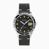 Accurist Dive Black Leather Strap 42mm Watch