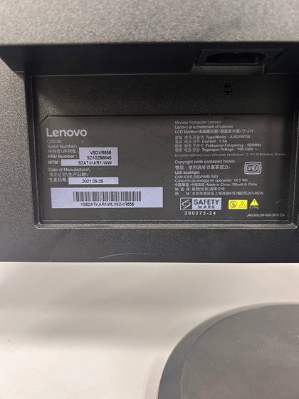 LENOVO C22 HD MONITOR *Collection Only*