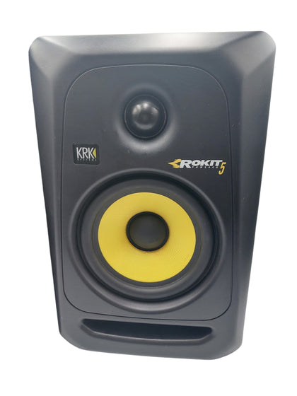 KRK Rokit 5 White Noise Powered Active Studio Monitor (Pair) - Black, With Wires