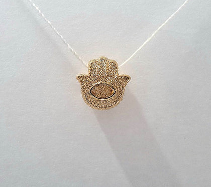 Pandora Gold Textured Hamsa Hand Mini Charm