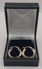 9ct white gold Hooped earrings 2.5g boxed & hallmarked