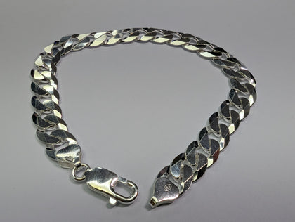 Brand new silver curb bracelet