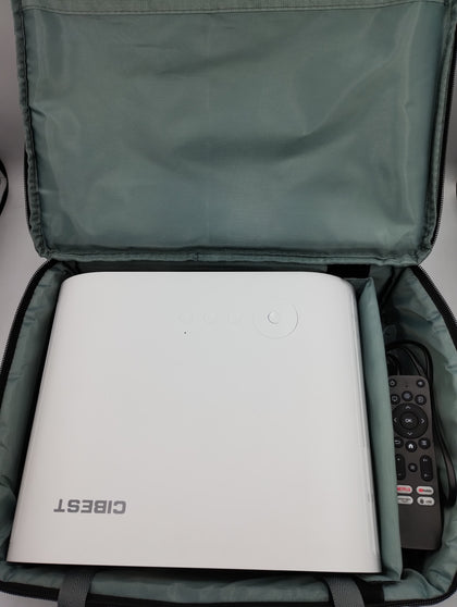 Cibest 1080p Pojector with original carry case and remote