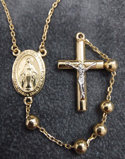 14ct Yellow Gold Rosary Necklace 20