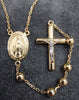 14ct Yellow Gold Rosary Necklace 20"+4"