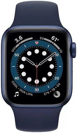 Apple Watch Series 6 Blue Aluminium with Deep Navy Sports Band, 44 mm