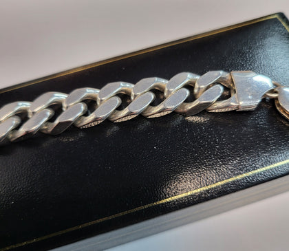 925 Silver Curb Bracelet - 9
