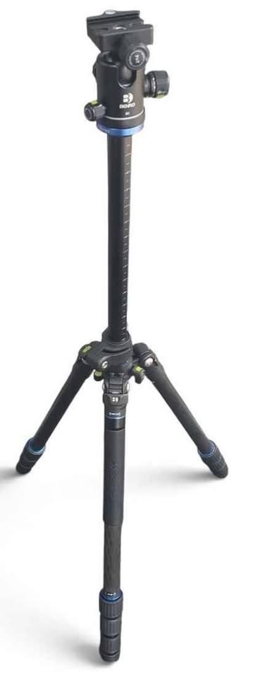 Benro FGP18C Go Plus 4-Section Carbon Fibre Travel Tripod with Case & across
