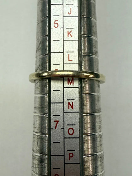 9CT White Gold And Diamond Ring - Size L 1/2