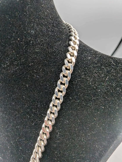 925 Sterling Silver Close Linked Curb Chain Necklaces - 32.04 Grams - 20